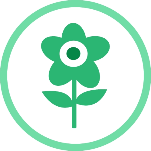 Flower icon flora sign symbol design