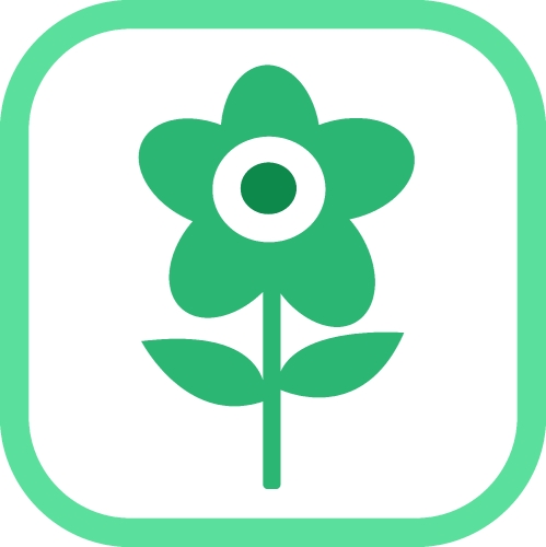 Flower icon flora sign symbol design