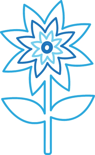 Flower icon flora sign symbol design