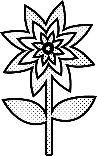 Flower icon flora sign symbol design