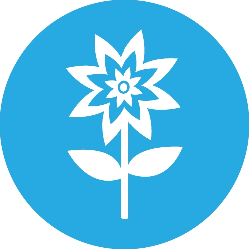 Flower icon flora sign symbol design