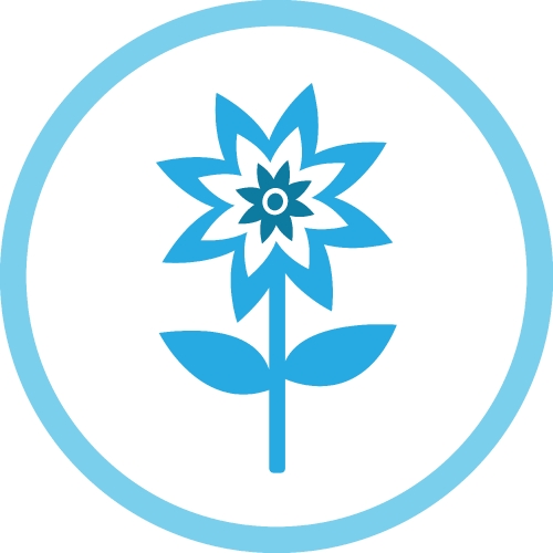 Flower icon flora sign symbol design