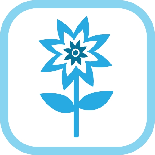 Flower icon flora sign symbol design