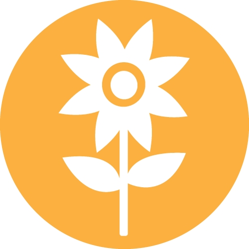 Flower icon sign symbol design