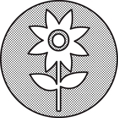 Flower icon sign symbol design