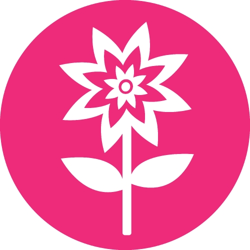 Flower icon sign symbol design