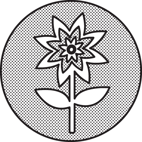 Flower icon sign symbol design