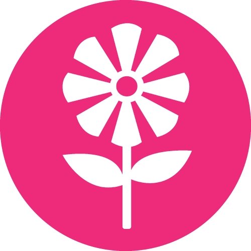 Flower icon sign symbol design