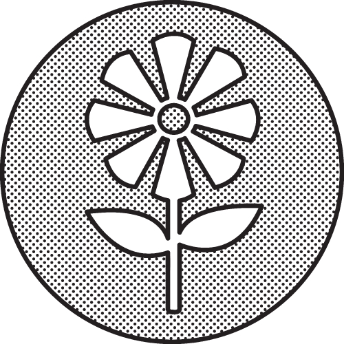 Flower icon sign symbol design