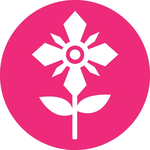 Flower icon sign symbol design