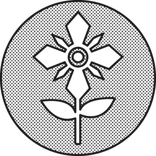 Flower icon sign symbol design