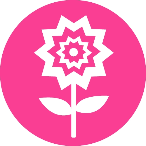 Flower icon sign symbol design