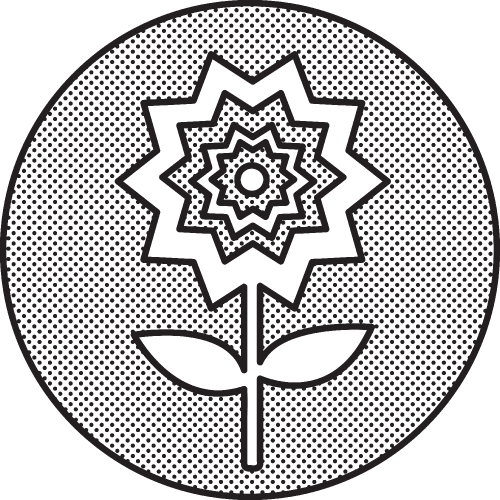 Flower icon sign symbol design