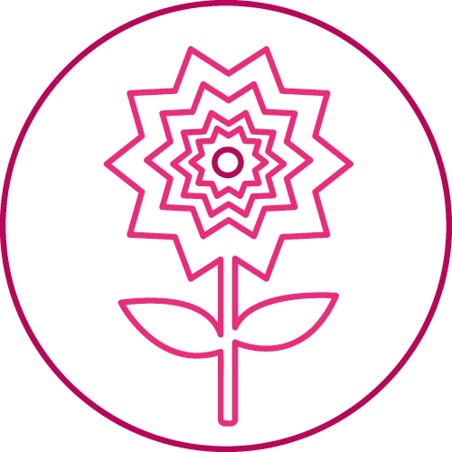 Flower icon sign symbol design