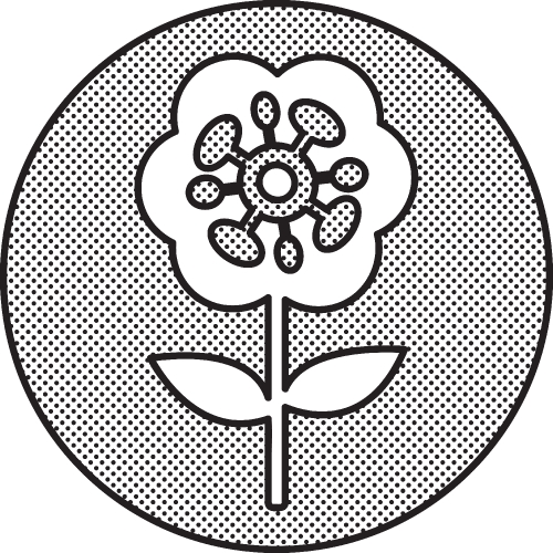 Flower icon sign symbol design