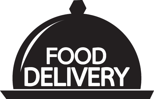 Food delivery icon sign design