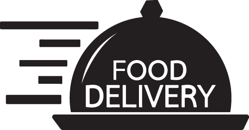 Food delivery icon sign design