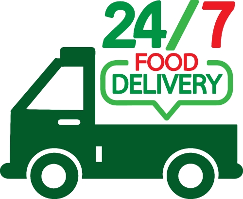 Food delivery icon sign design