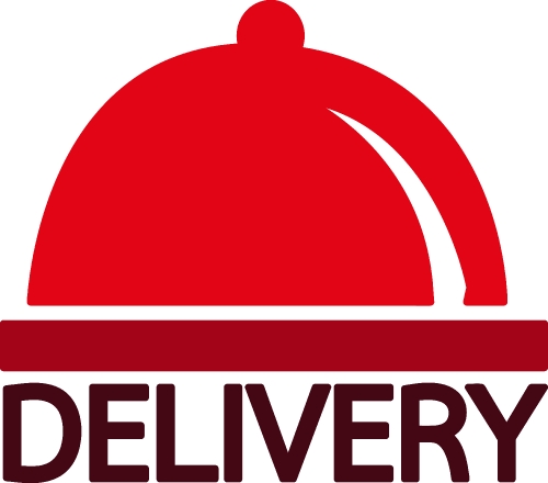 Food delivery icon sign design