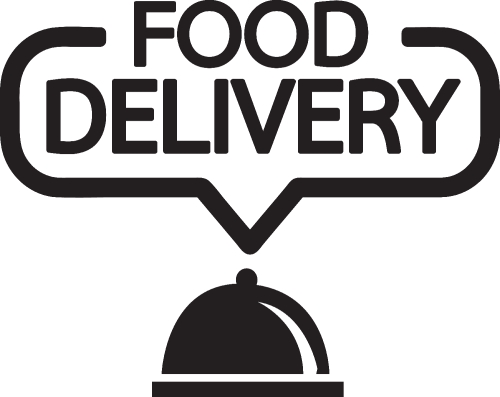 Food delivery icon sign design