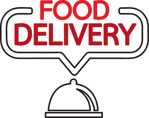 Food delivery icon sign design