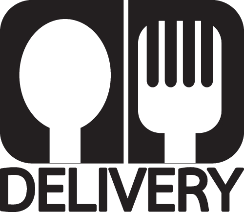 Food delivery icon sign design