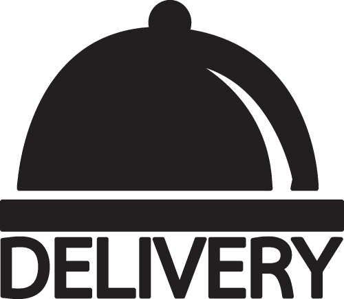 Food delivery icon sign design