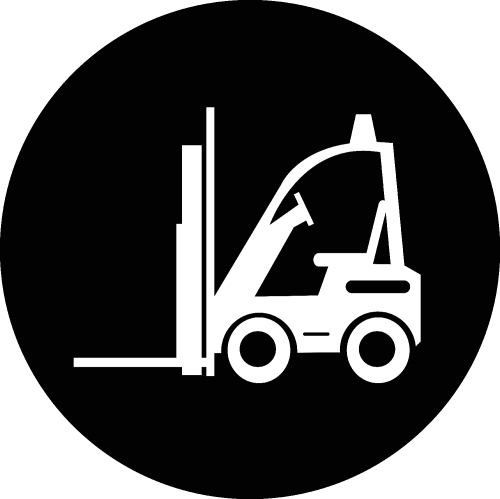 Forklift truck icon