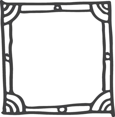 Frame hand drawn sign design