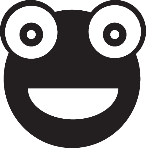 Frog emotion Icon sign