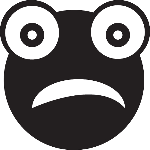 Frog emotion Icon sign