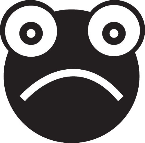 Frog emotion Icon sign