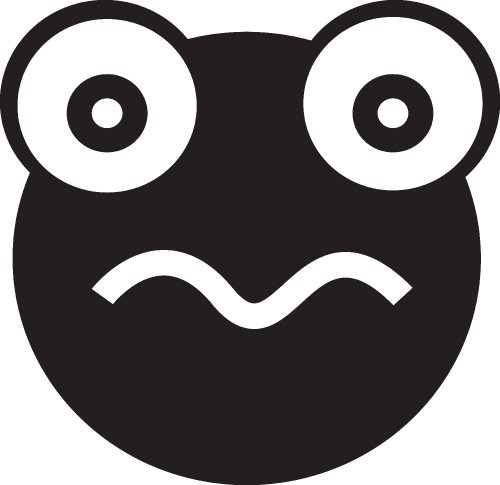 Frog emotion Icon sign