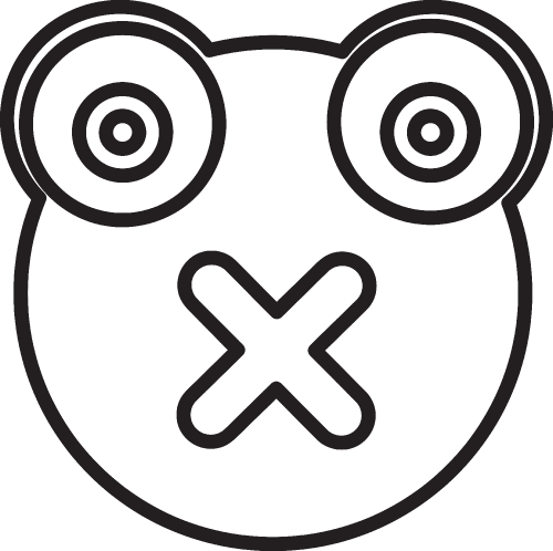 Frog emotion Icon sign