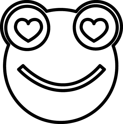 Frog emotion Icon sign