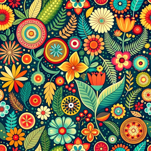 Fun colorful seamless pattern abstract background design