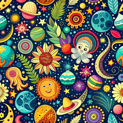 Fun colorful seamless pattern abstract background design