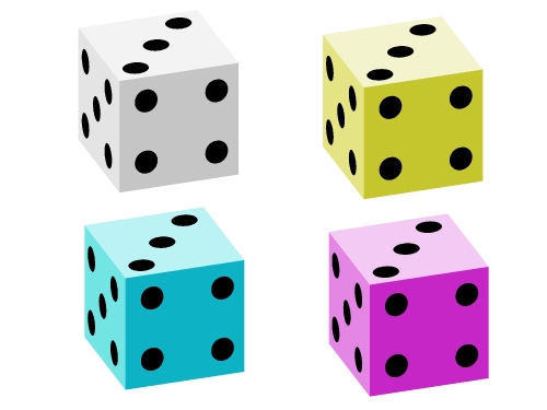 Game dice set