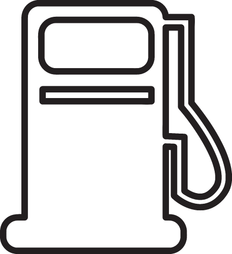 Gas pump oil station icon