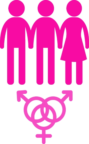 Gender icon people sign symbol design