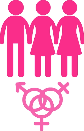 Gender icon people sign symbol design