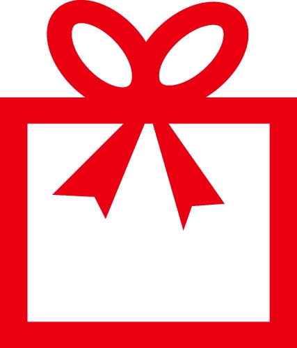 Gift box sign icon sign symbol design