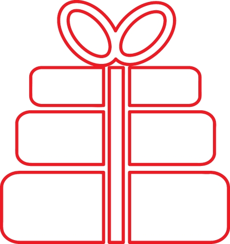 Gift box sign icon sign symbol design