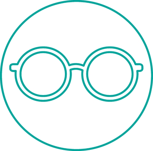 Glasses icon sign symbol design