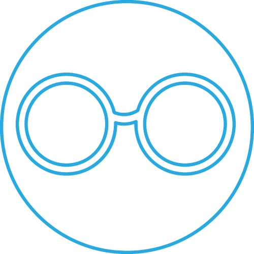 Glasses icon sign symbol design