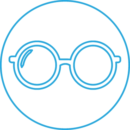 Glasses icon sign symbol design