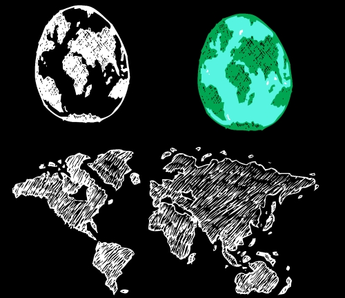 Globe earth icons themes idea design