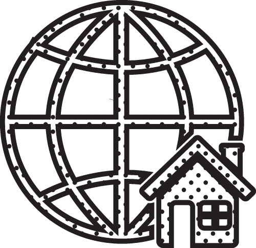 Globe icon sign symbol design