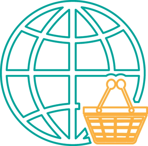 Globe icon sign symbol design