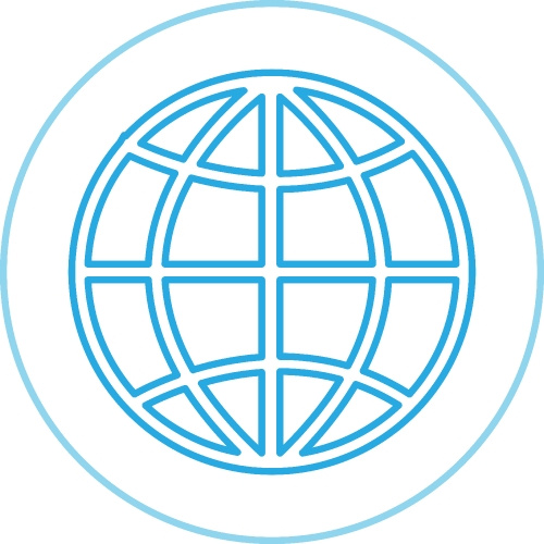 Globe icon world sign symbol design